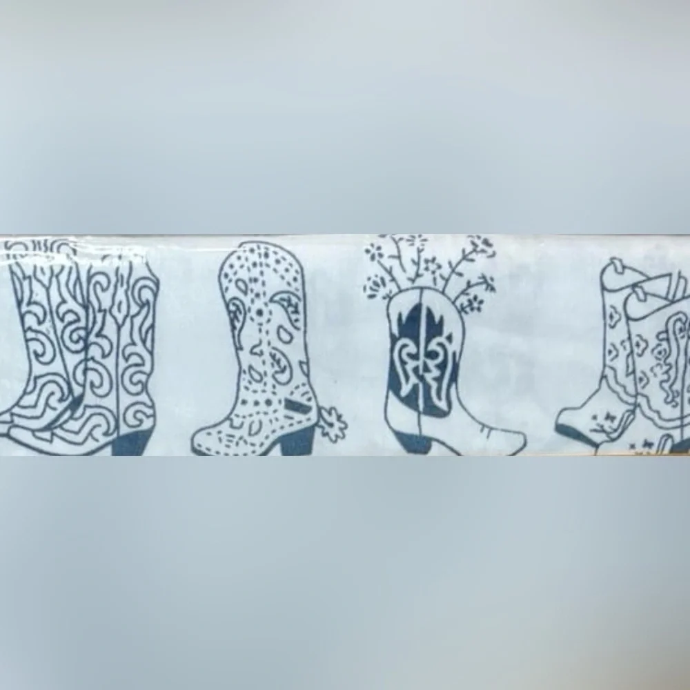 NEW Wrangler Blue Cowboy Boots 4pc Queen Size Sheet Set – All Season Comfort
